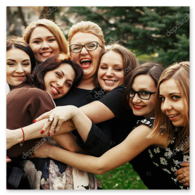 Beispielbild: Gruppenfoto mit viel Spaß